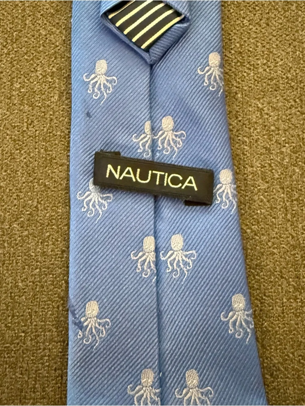 Cat & Jack Kids Pre-Tied Dino Navy and Light Blue Ties